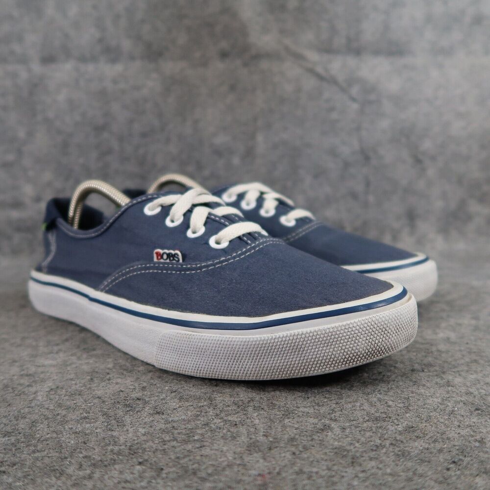 Skechers Shoes Womens 10 Sneaker Bobs California Casual Trainers Canvas Low Blue